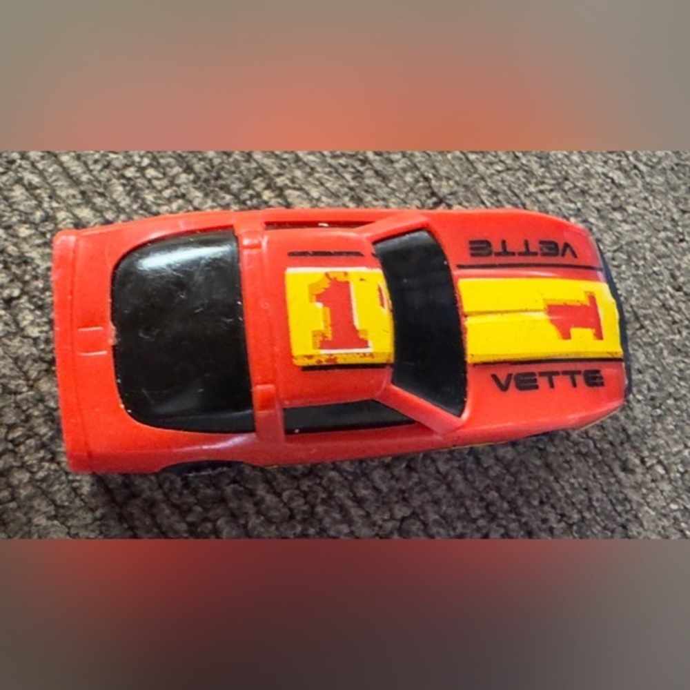 Vintage Hong Kong‎ Vette 1 Toy Car Red & Yellow